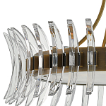 Люстра круглая с прозрачными элементами в форме полумесяца Crescent варинант исполнения - 1 | Loft Concept в Брянске