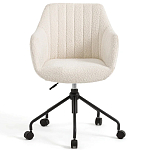 Вращающееся кресло с обивкой букле Boucle Office Chair варинант исполнения - 2 | Loft Concept в Брянске