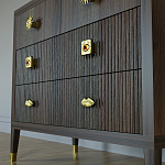 Бельевой Комод с 4 ящиками Elsa Dreams Walnut варинант исполнения - 4 | Loft Concept в Брянске