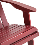 Уличное кресло из массива акации Adirondack Wooden Chair Red варинант исполнения - 7 | Loft Concept в Брянске