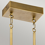 Люстра подвесная прямоугольная цвета латунь Kichler варинант исполнения - 3 | Loft Concept в Брянске