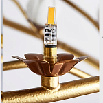 Люстра с ветвистым каркасом и плафонами в виде лотосов Chandelier Lotus варинант исполнения - 2 | Loft Concept в Брянске