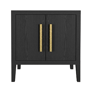 Тумбочка Primo с дверцами шпон Черный дуб