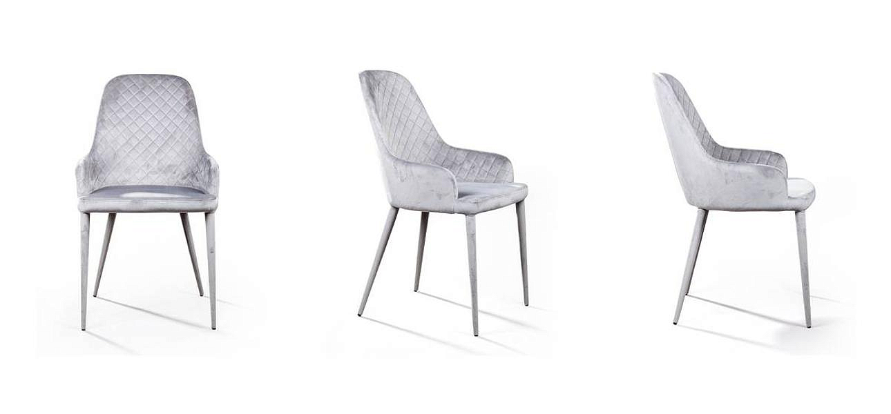 Стул Douglas Rhombus Chair Серый Велюр Стул Douglas Rhombus Chair Серый Велюр - Loft-Concept в Брянске