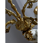 Подсвечник белый Попугай из фарфора с бронзовыми элементами Eden Garden варинант исполнения - 8 | Loft Concept в Брянске