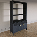 Стеллаж Primo с ящиками Черный дуб  варинант исполнения - 2 | Loft Concept в Брянске