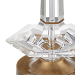 Настольная лампа с прозрачным корпусом и фактурным абажуром Charm and Luxury варинант исполнения - 1 | Loft Concept в Брянске