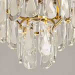 Люстра многоярусная с овальными прозрачными подвесками 28 см Harmonica варинант исполнения - 9 | Loft Concept в Брянске