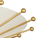 Потолочный светильник в форме конуса с каркасом золотого цвета и тканевым абажуром Inspiration in Light варинант исполнения - 1 | Loft Concept в Брянске