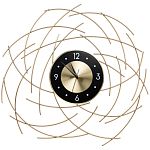 Часы настенные из металла с чёрным циферблатом Current Time варинант исполнения - 1 | Loft Concept в Брянске