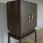 Кабинетный шкаф Elsa Dreams Walnut с 2-мя ящиками варинант исполнения - 5 | Loft Concept в Брянске