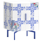 Тумба на синих ножках Short Re Rblue варинант исполнения - 1 | Loft Concept в Брянске