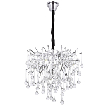 Люстра с хрустальными подвесками капли серебро Droplet Silver Chandelier 5 варинант исполнения - 2 | Loft Concept в Брянске