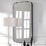 Зеркало настенное в черной металлической раме Mirror Cardinal варинант исполнения - 5 | Loft Concept в Брянске