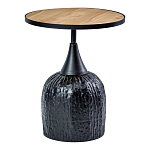 Приставной столик с факутрным черным основанием Ethiopia варинант исполнения - 1 | Loft Concept в Брянске