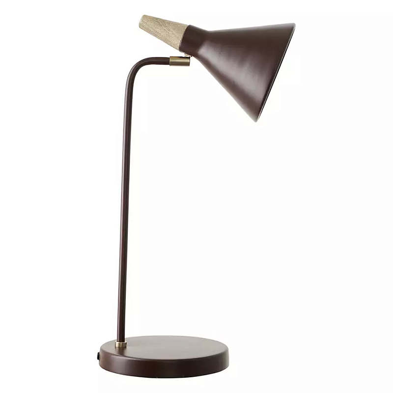 Настольная лампа с конусообразным плафоном Plum Table Lamp Сливовый Настольная лампа с конусообразным плафоном Plum Table Lamp Сливовый в Брянске | Loft Concept