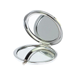 Зеркало карманное складное круглое из натурального камня Малахит с Хризоколлой в подарочной упаковке Silver Stone Mirrors варинант исполнения - 3 | Loft Concept в Брянске