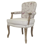 Кресло с изображением сакуры Aubrey Classical Armchair beige flax варинант исполнения - 3 | Loft Concept в Брянске
