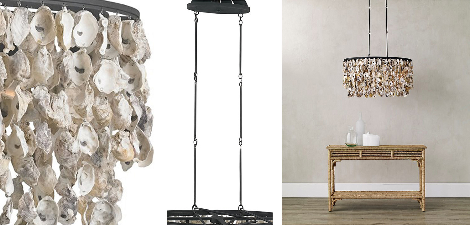 Люстра из натуральных ракушек Stillwater Oval Chandelier Люстра из натуральных ракушек Stillwater Oval Chandelier - Loft-Concept в Брянске
