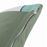 Подушка декоративная хлопковая мятного цвета с абстрактным принтом Elysian Flow Breeze варинант исполнения - 4 | Loft Concept в Брянске