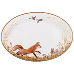 Блюдо овальное из фарфора с изображением животных Hunting Porcelain Collection варинант исполнения - 1 | Loft Concept в Брянске
