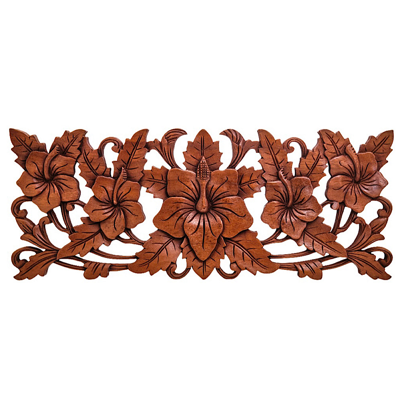 Панно из дерева цветы Celticflower  Panel With Trees Коричневый в Брянске | Loft Concept 