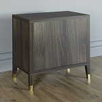 Прикроватная тумбочка с полкой Elsa Dreams Walnut  варинант исполнения - 4 | Loft Concept в Брянске