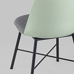 Стул из прочного пластика на металлическом основании Anora Green  варинант исполнения - 6 | Loft Concept в Брянске