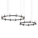 Люстра подвесная с цилиндрическими плафонами на двух круглых подвесах  Arnaut Light варинант исполнения - 1 | Loft Concept в Брянске