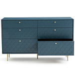 Комод с 6 выдвижными ящиками Scale Ornament Blue Chest of Drawers варинант исполнения - 3 | Loft Concept в Брянске