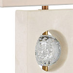 Настольная лампа из мрамора с тканевым прямоугольным абажуром Eternity варинант исполнения - 1 | Loft Concept в Брянске