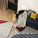 Чехол на подушку с рисунком горчичного цвета Elan Textured варинант исполнения - 1 | Loft Concept в Брянске