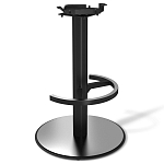 Барный стул вращающийся со спинкой и подлокотниками Douglas Rhombus Синий Велюр варинант исполнения - 3 | Loft Concept в Брянске