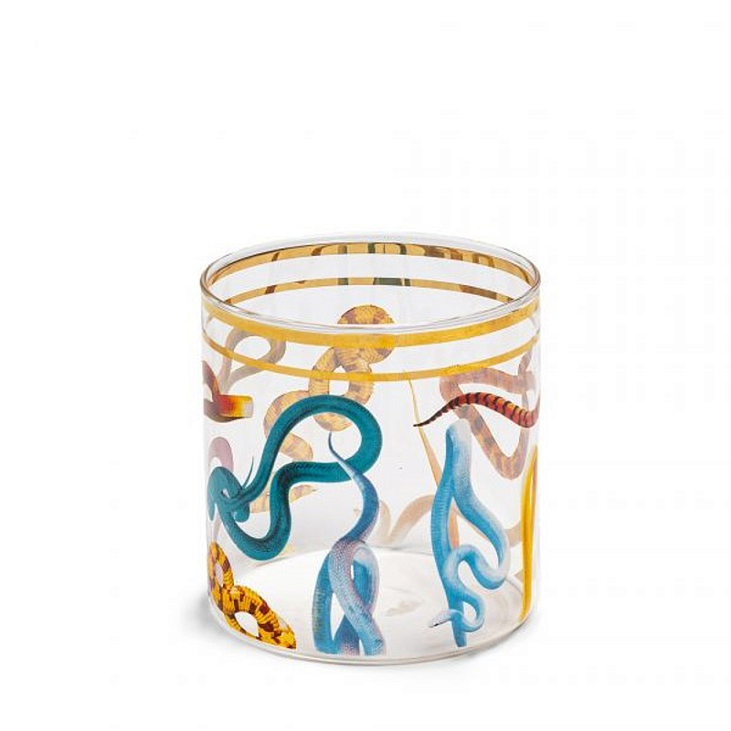 Стакан Seletti Snakes 2 Прозрачное Стекло Мульти Стакан Seletti Snakes 2 Прозрачное Стекло Мульти в Брянске | Loft Concept