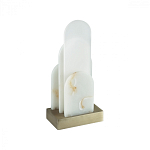 Настольная лампа с белыми вертикальными элементами Alabaster Totem   варинант исполнения - 4 | Loft Concept в Брянске