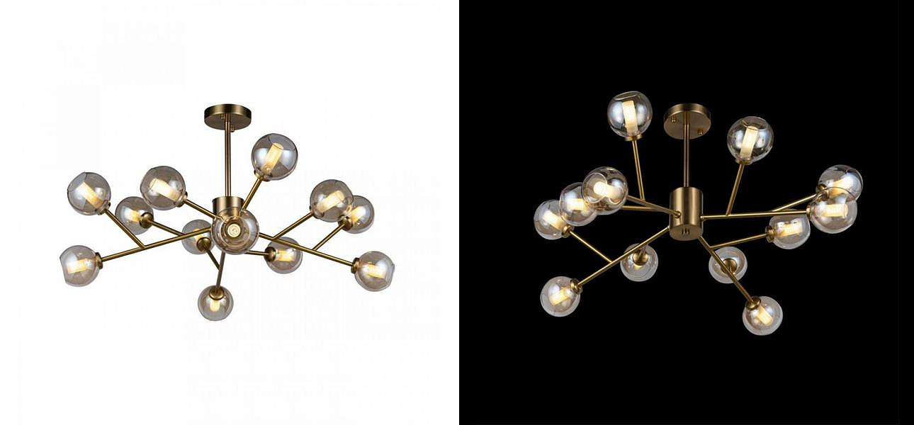 Люстра RH Boule De Cristal amber 12 Люстра RH Boule De Cristal amber 12 - Loft-Concept в Брянске