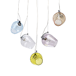 Люстра линейная с 5-ю разноцветными стеклянными плафонами Kaleido варинант исполнения - 1 | Loft Concept в Брянске