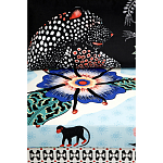 Большой Трехместный Диван с цветным принтом Qalakabusha Large Sofa варинант исполнения - 7 | Loft Concept в Брянске