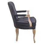 Кресло Aubrey Classical Armchair dark grey velour варинант исполнения - 2 | Loft Concept в Брянске
