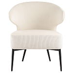 Современное мягкое кресло на металлических ножках Rakush Milk варинант исполнения - 2 | Loft Concept в Брянске