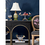 Чаша из прозрачного стекла с фигурками разноцветных попугаев на ободке 38 Eden Garden варинант исполнения - 5 | Loft Concept в Брянске