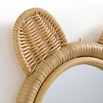 Зеркало из ротанга в форме головы медведя Wicrer Furniture варинант исполнения - 3 | Loft Concept в Брянске