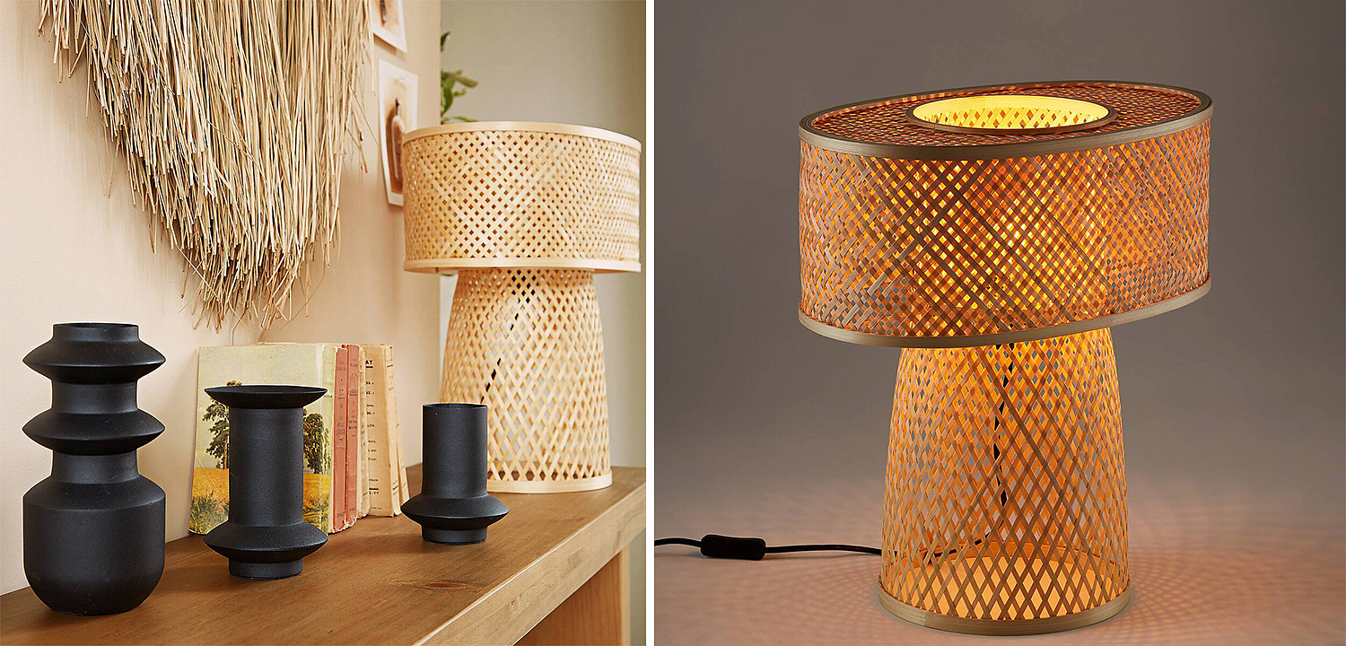 Настольная лампа Maren Wicker Table lamp Настольная лампа Maren Wicker Table lamp - Loft-Concept в Брянске