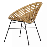 Стул круглый с ротанговым плетением Round Wicker Stool варинант исполнения - 4 | Loft Concept в Брянске
