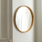 Зеркало круглое в раме из ротанга Wickerwork варинант исполнения - 1 | Loft Concept в Брянске