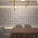 Гипсовая 3D панель с принтографией PM-26 варинант исполнения - 1 | Loft Concept в Брянске