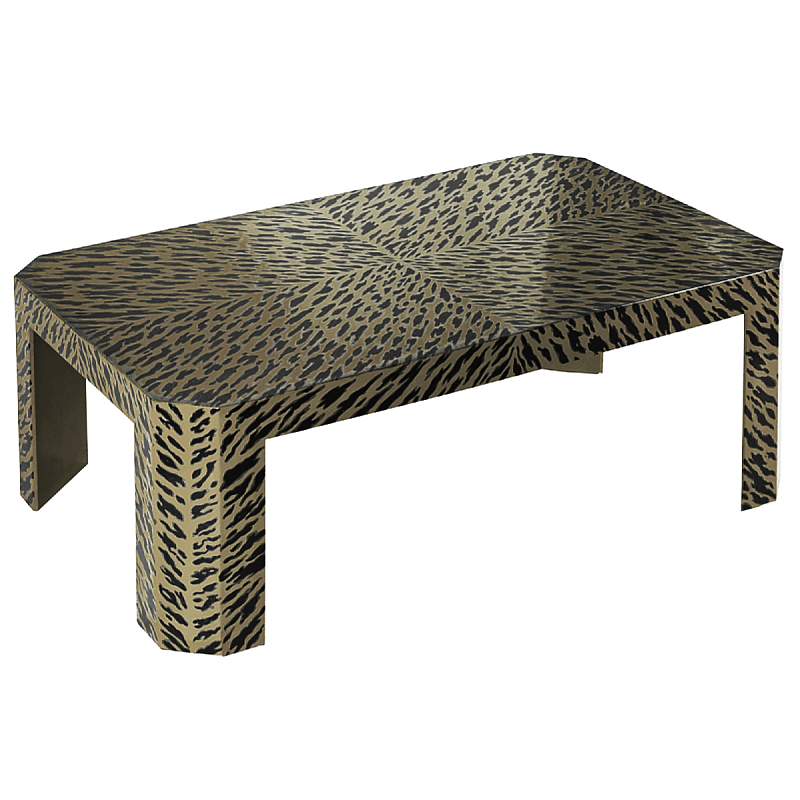 Дизайнерский кофейный стол с рисунком леопард Neytiri Beige Leopard Черный Серо-бежевый Дизайнерский кофейный стол с рисунком леопард Neytiri Beige Leopard Черный Серо-бежевый в Брянске | Loft Concept