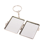 Зеркало брелок складное двухстороннее из натурального камня Оникс Silver Stone Mirrors варинант исполнения - 3 | Loft Concept в Брянске