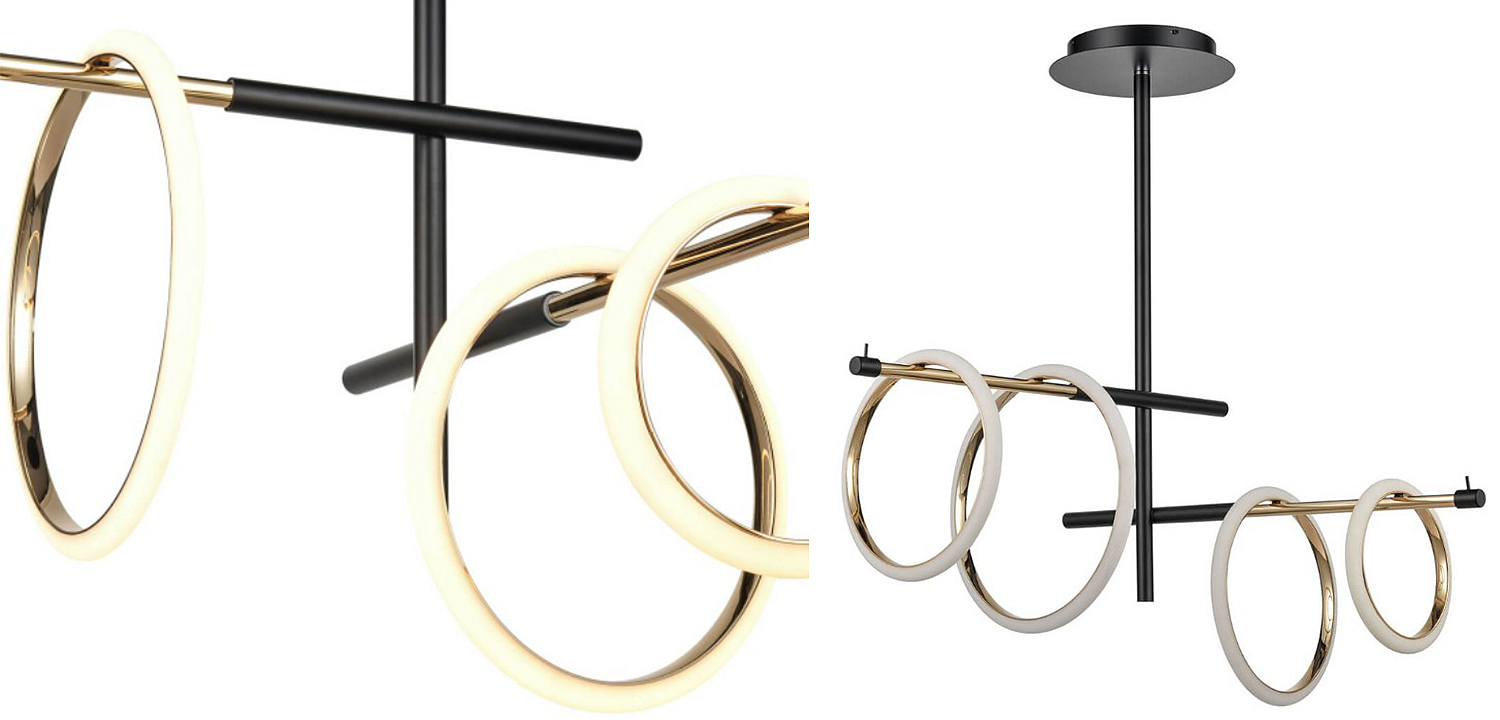 Люстра Jessenia Rings Chandelier 4 Люстра Jessenia Rings Chandelier 4 - Loft-Concept в Брянске