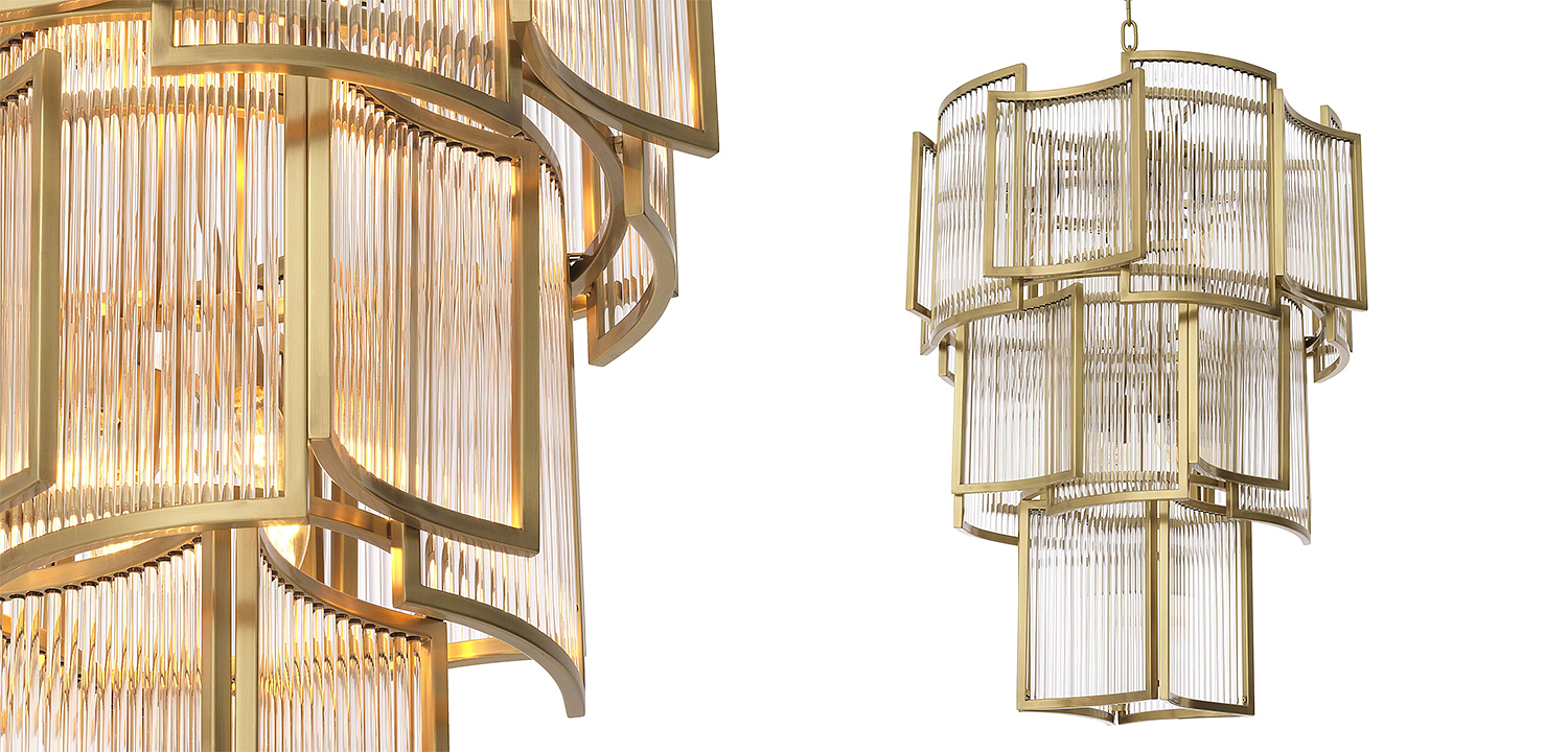 Люстра Eichholtz Chandelier Jet Set Brass Люстра Eichholtz Chandelier Jet Set Brass - Loft-Concept в Брянске
